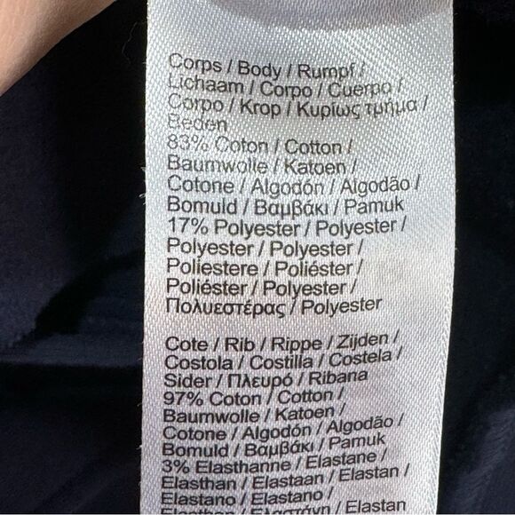 Lacoste Sport- Navy Blue Embroidered Full Zip Sweatshirt- Sz. 4XL - Picture 10 of 12